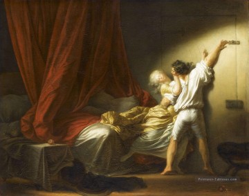 Jean Honoré Fragonard œuvres - Le Verrou Rococo Hédonisme érotisme Jean Honoré Fragonard